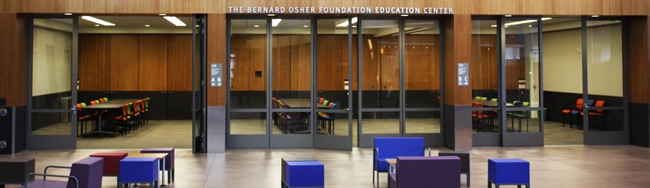 View from lobby of Osher Foundation Education Center