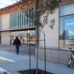 Man walking in front of ERC.