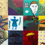 18 tiles from the Disability mural
